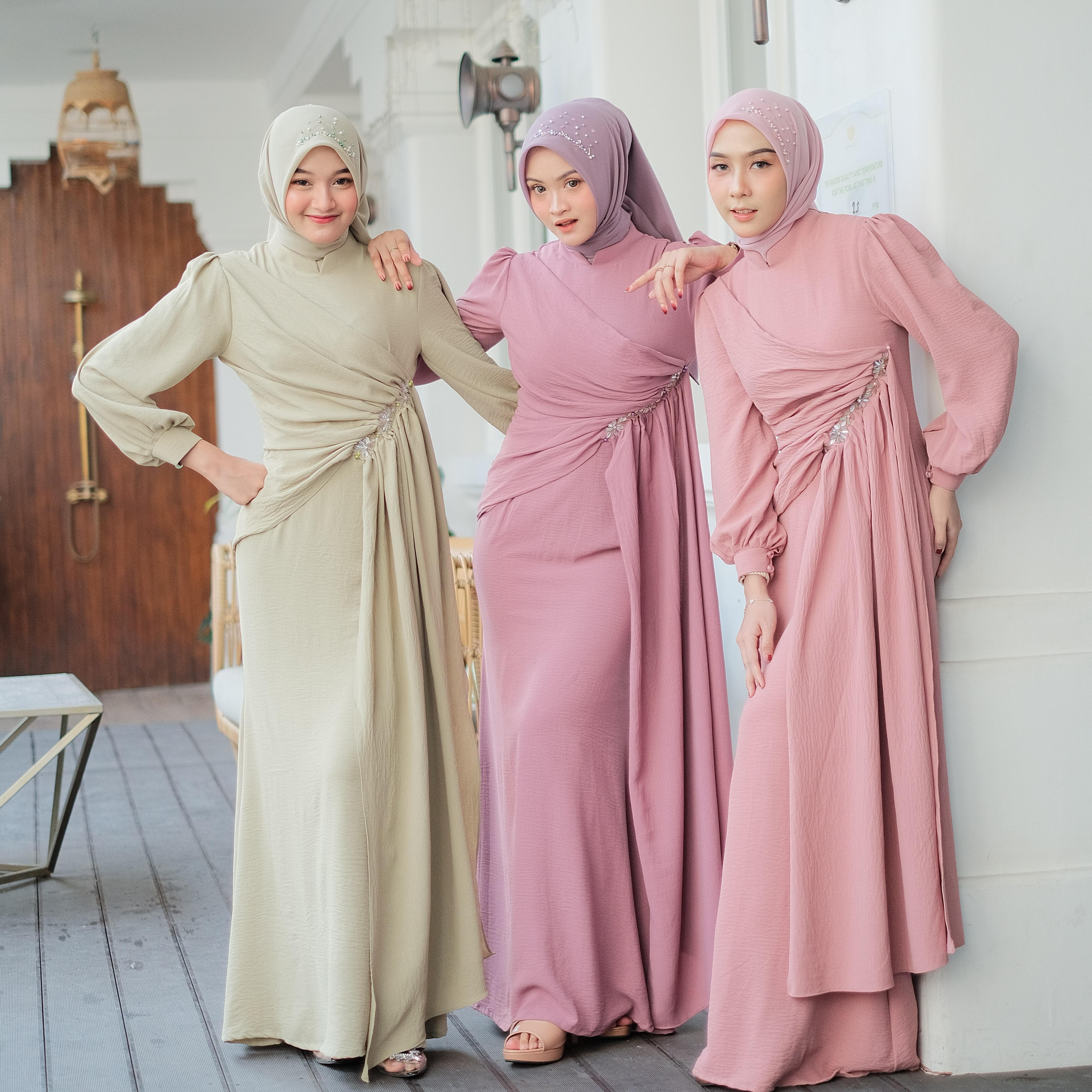 LAVINA Dress Kondangan Terbaru / Dress Pesta By Dwiwarna/ Dress Mermaid / Dress Payet / Dress Layer / Dress Polos Airflow Cantik