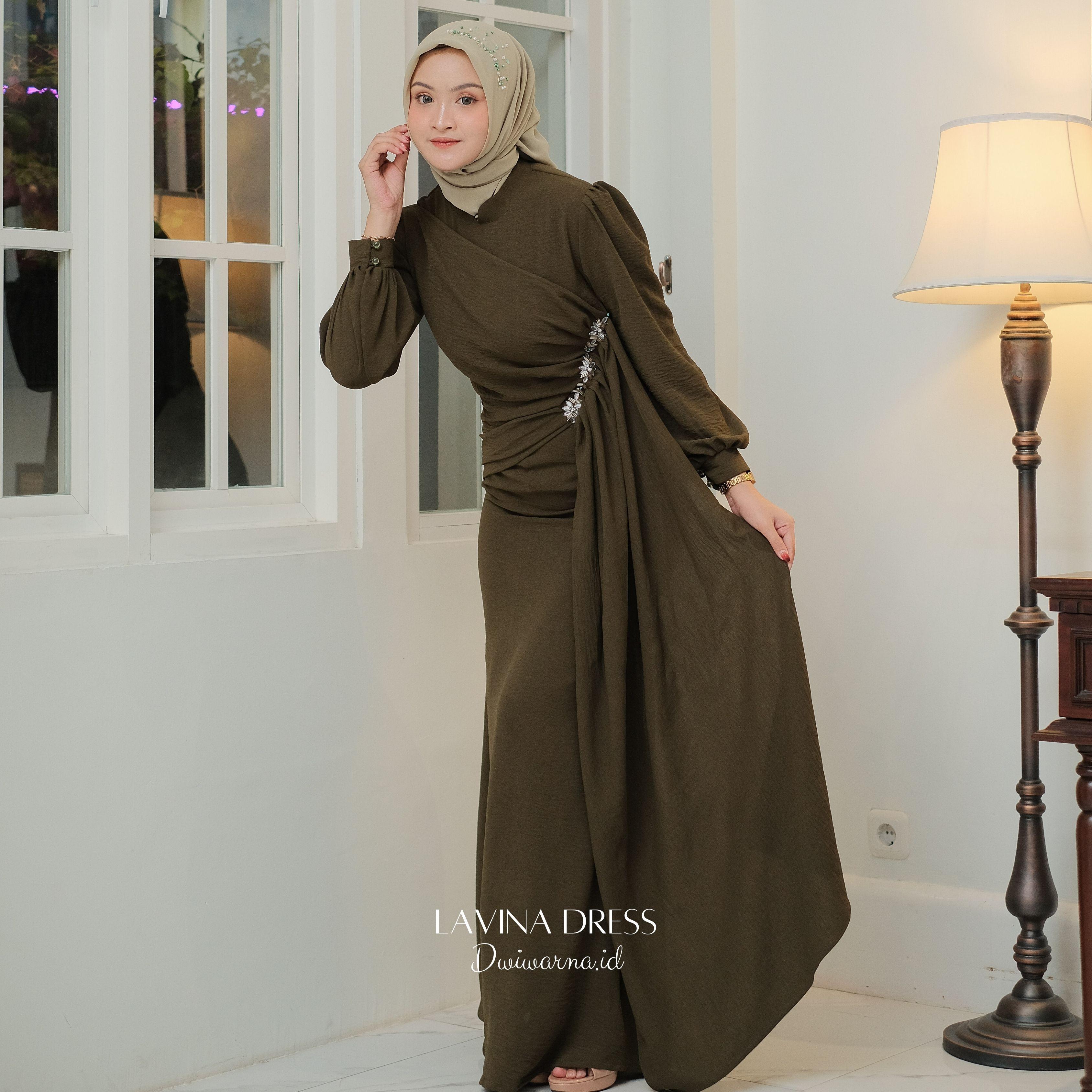 LAVINA Dress Kondangan Terbaru / Dress Pesta By Dwiwarna/ Dress Mermaid / Dress Payet / Dress Layer / Dress Polos Airflow Cantik
