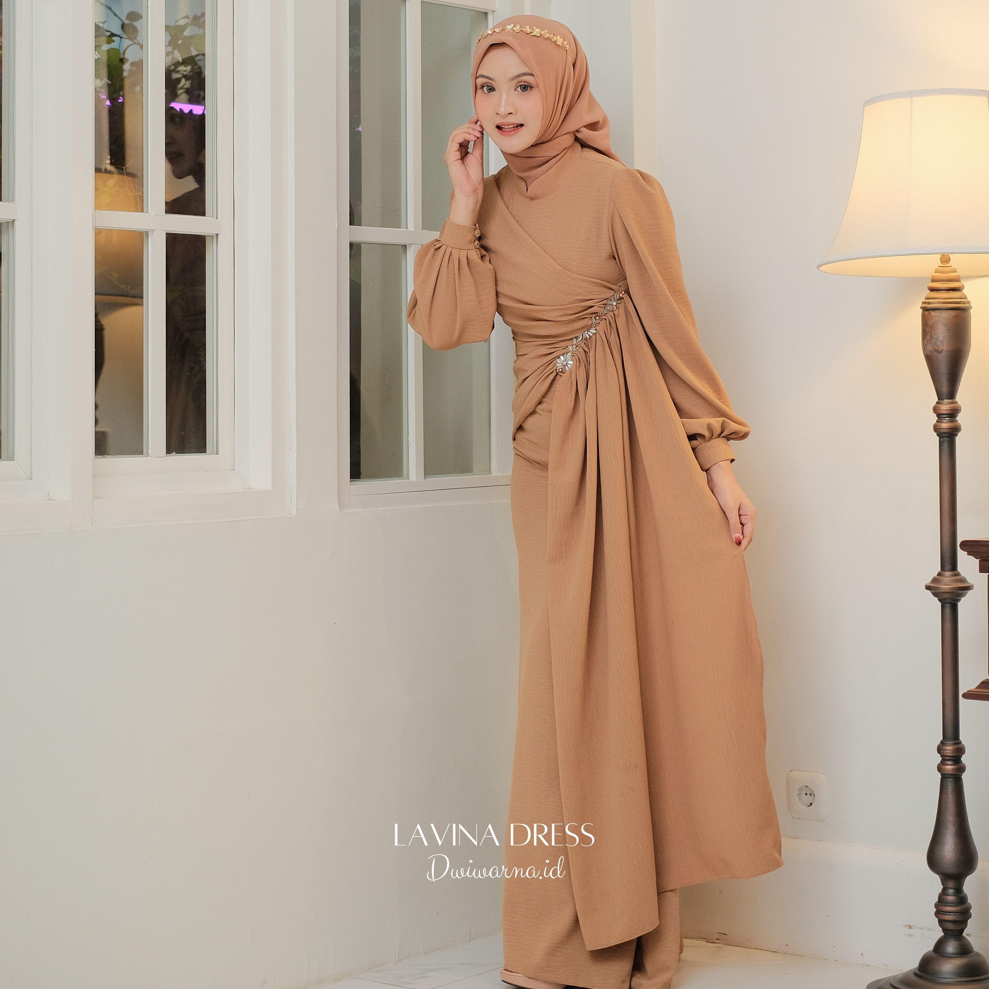 LAVINA Dress Kondangan Terbaru / Dress Pesta By Dwiwarna/ Dress Mermaid / Dress Payet / Dress Layer / Dress Polos Airflow Cantik