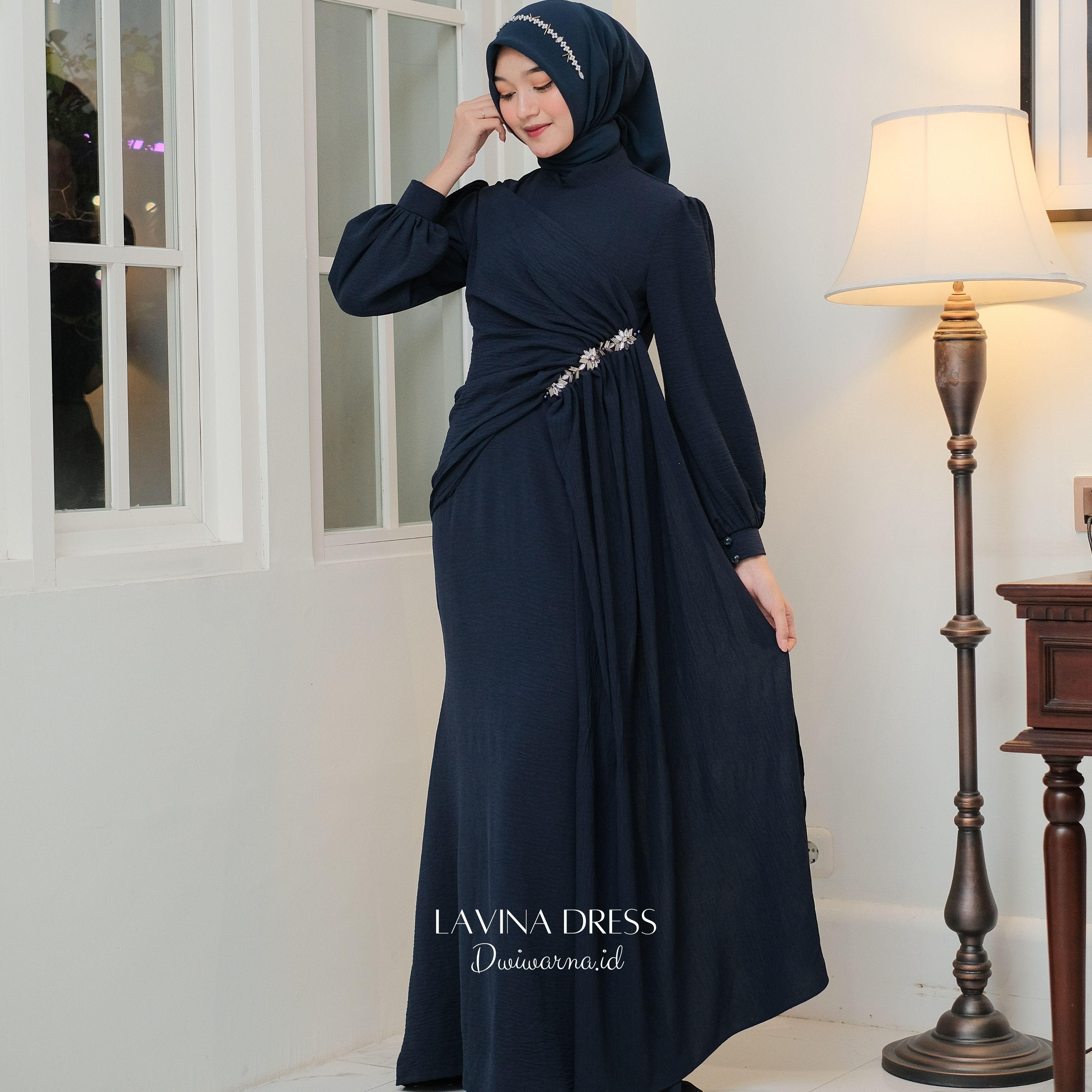 LAVINA Dress Kondangan Terbaru / Dress Pesta By Dwiwarna/ Dress Mermaid / Dress Payet / Dress Layer / Dress Polos Airflow Cantik