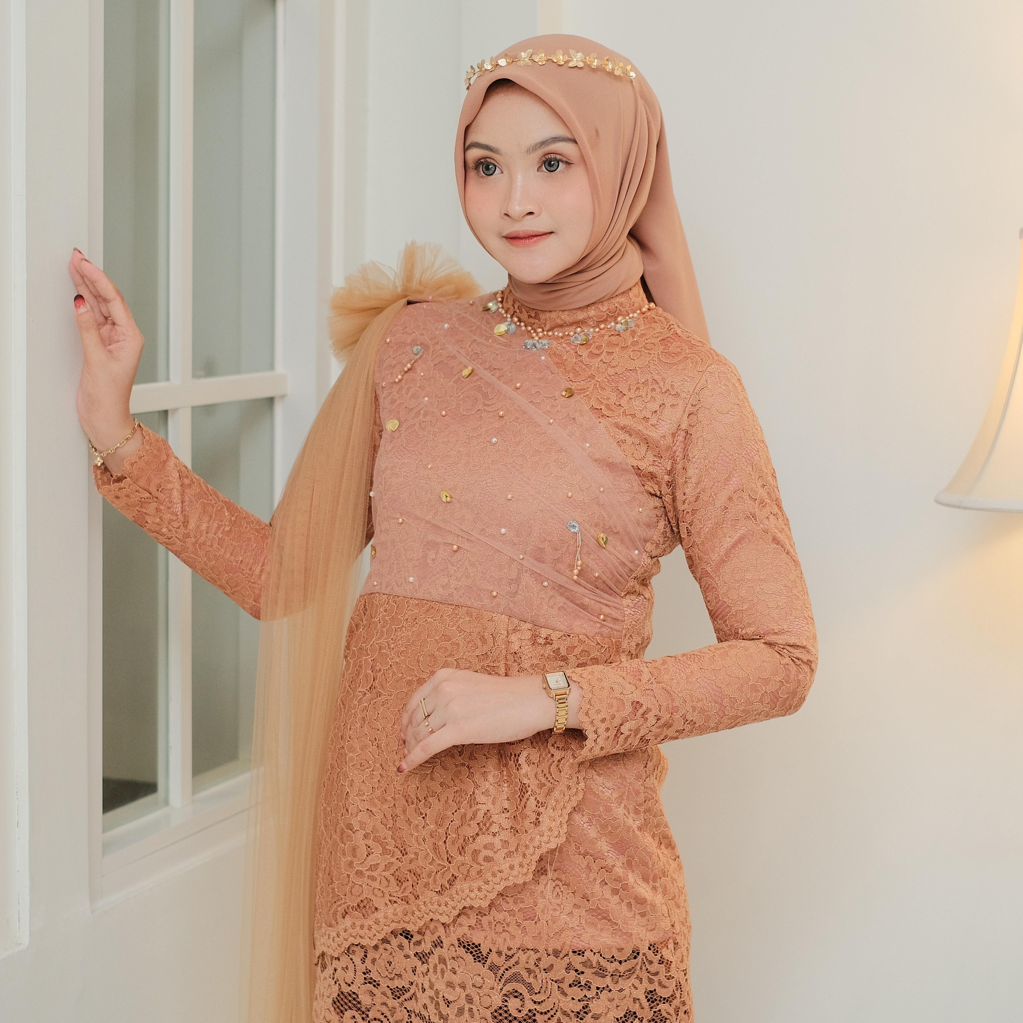 Vantia Kebaya (Atasan) Brukat | Kebaya Lamaran | Kebaya Wisuda | Kebaya Payet