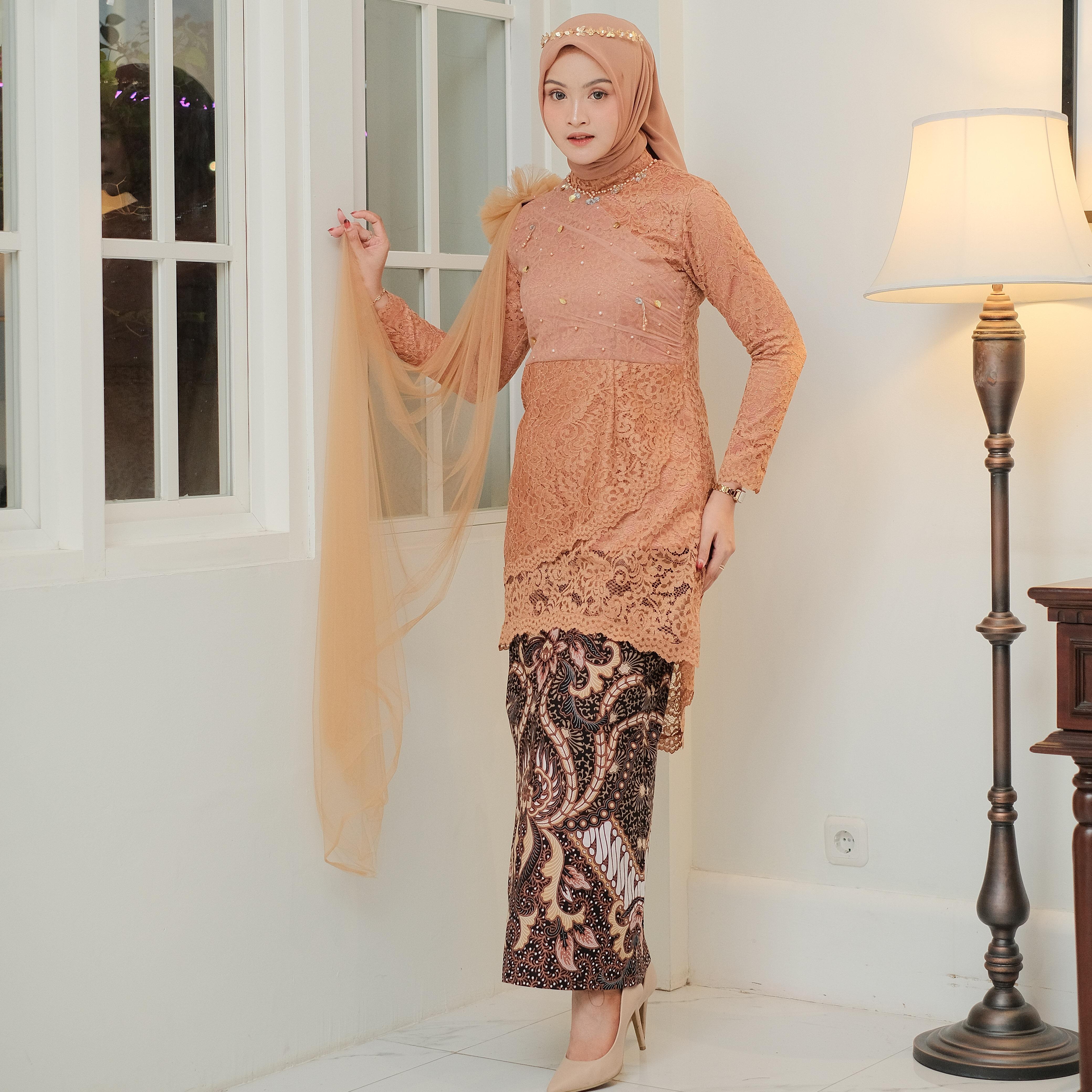 Vantia Kebaya (Atasan) Brukat | Kebaya Lamaran | Kebaya Wisuda | Kebaya Payet
