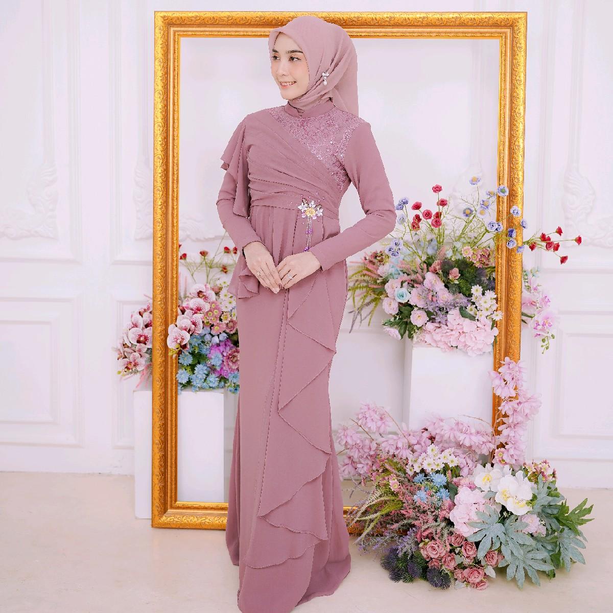 Talisha Dress Kondangan Brukat / Payet by Dwiwarna