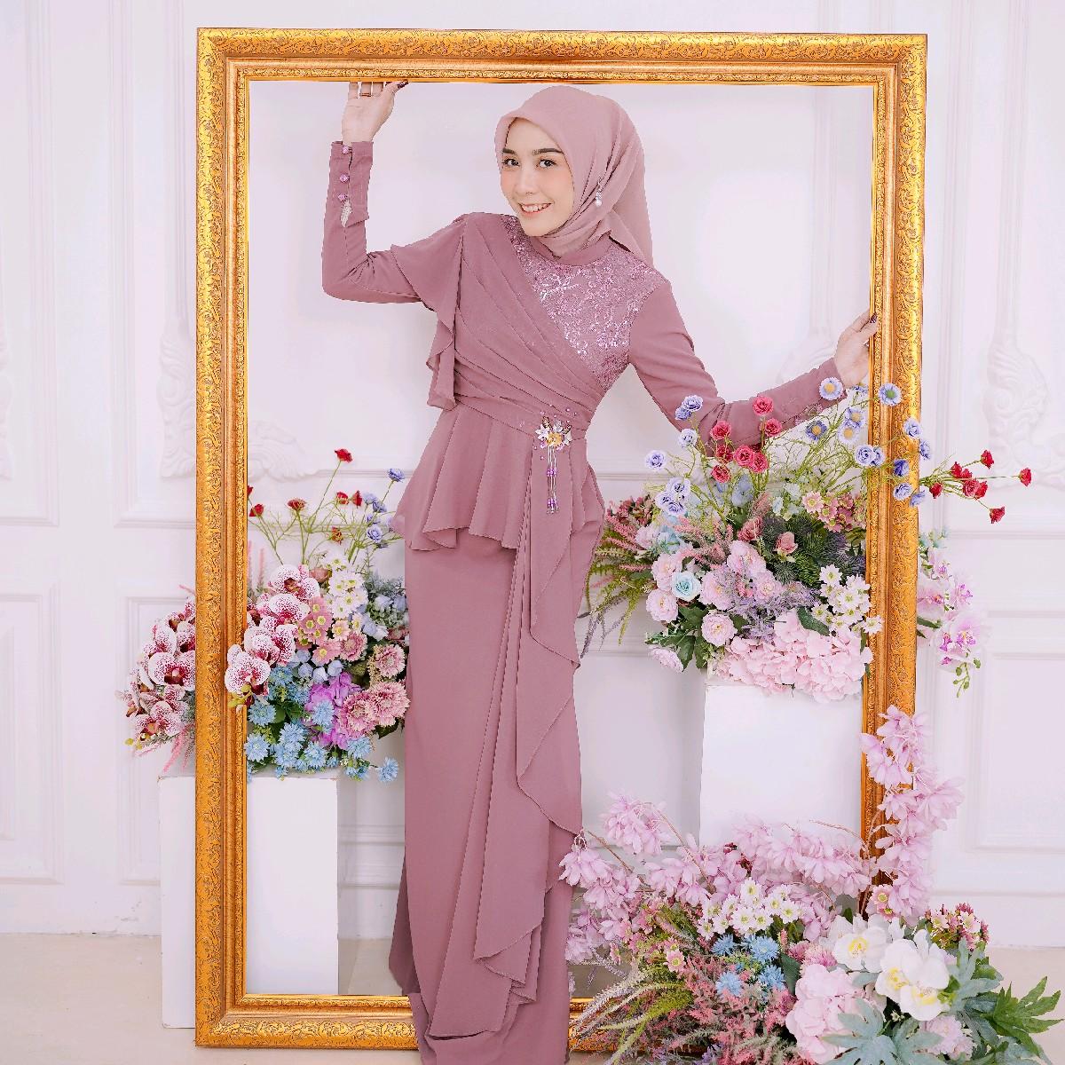 Talisha Dress Kondangan Brukat / Payet by Dwiwarna