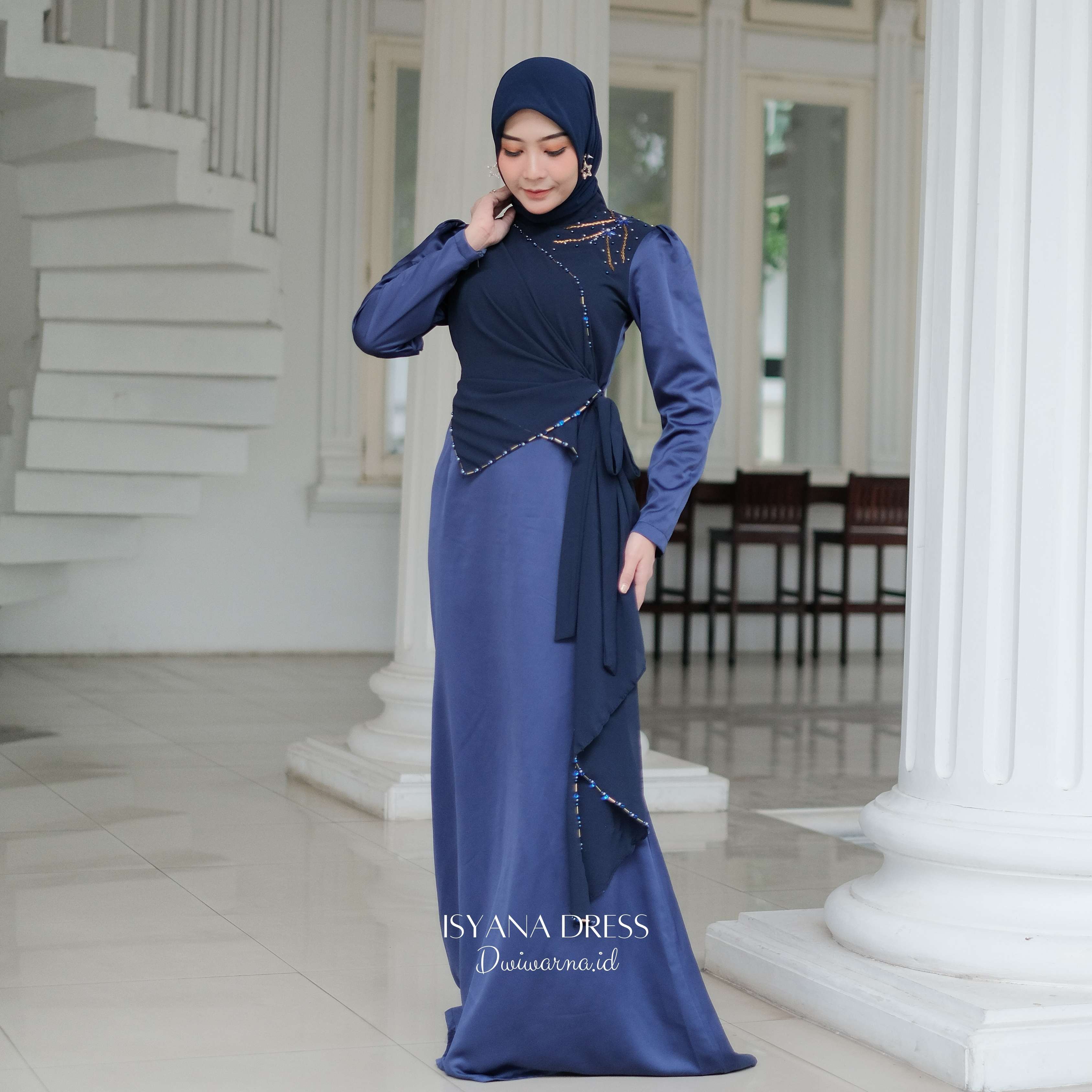Isyana Dress Kondangan by Dwiwarna Dress Payet Mermaid
