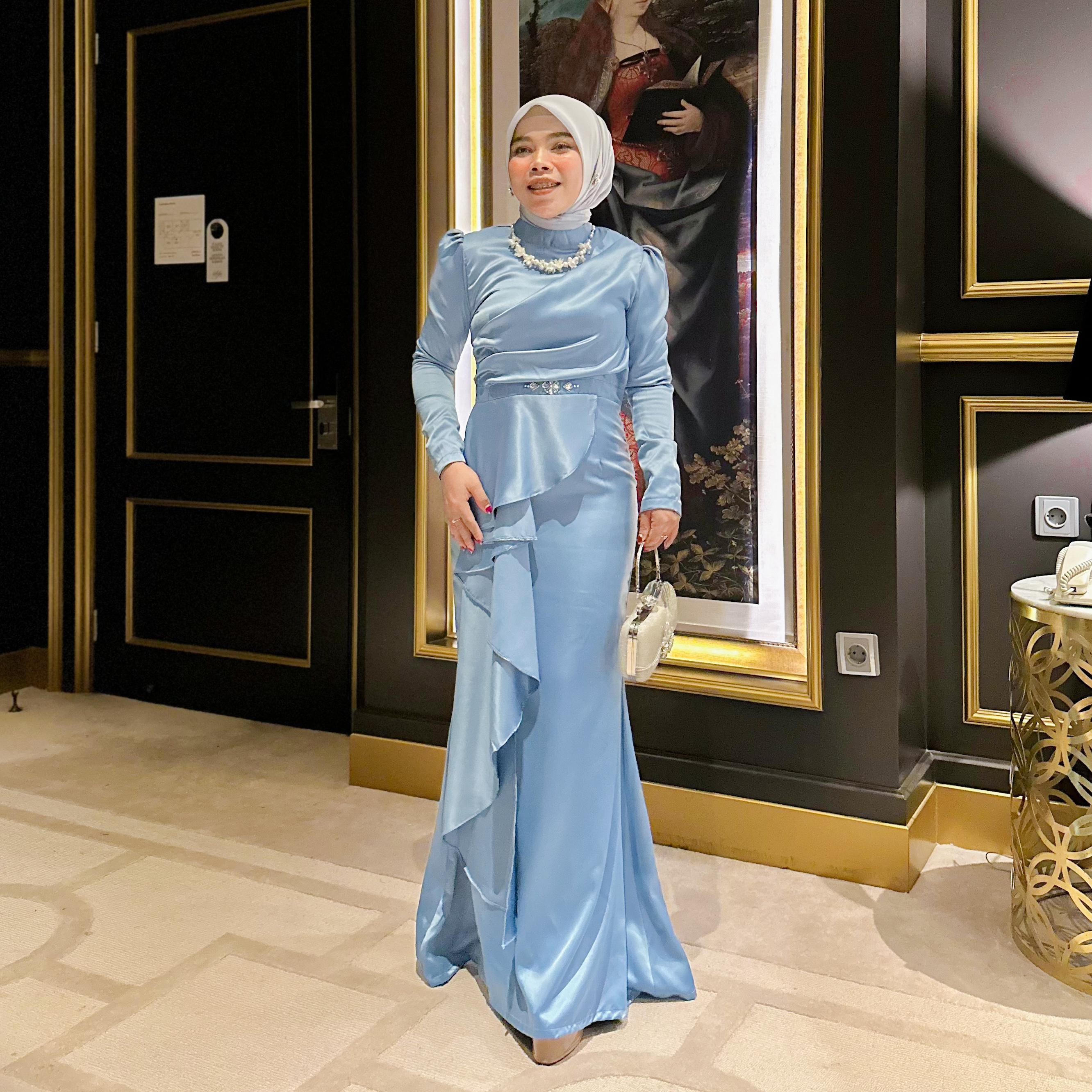 Kayra Dress Kondangan by Dwiwarna Muslim Wanita Cantik Gamis Pesta Formal