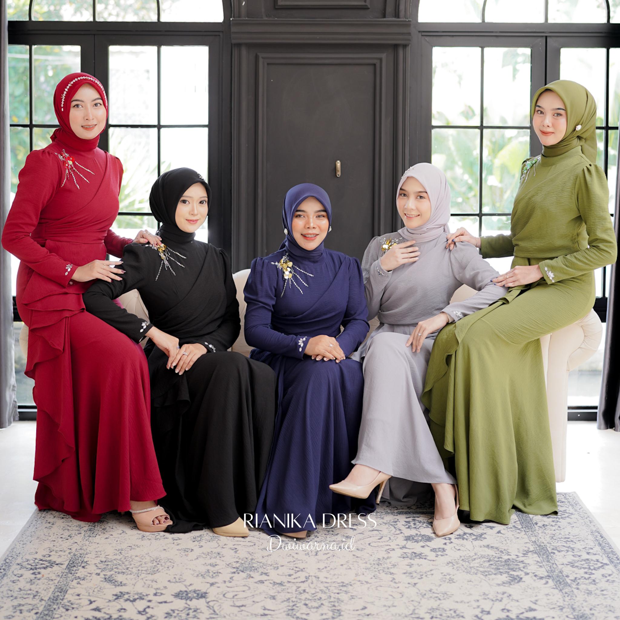 [Part 2] Rianika Dress Kondangan Formal Gaun