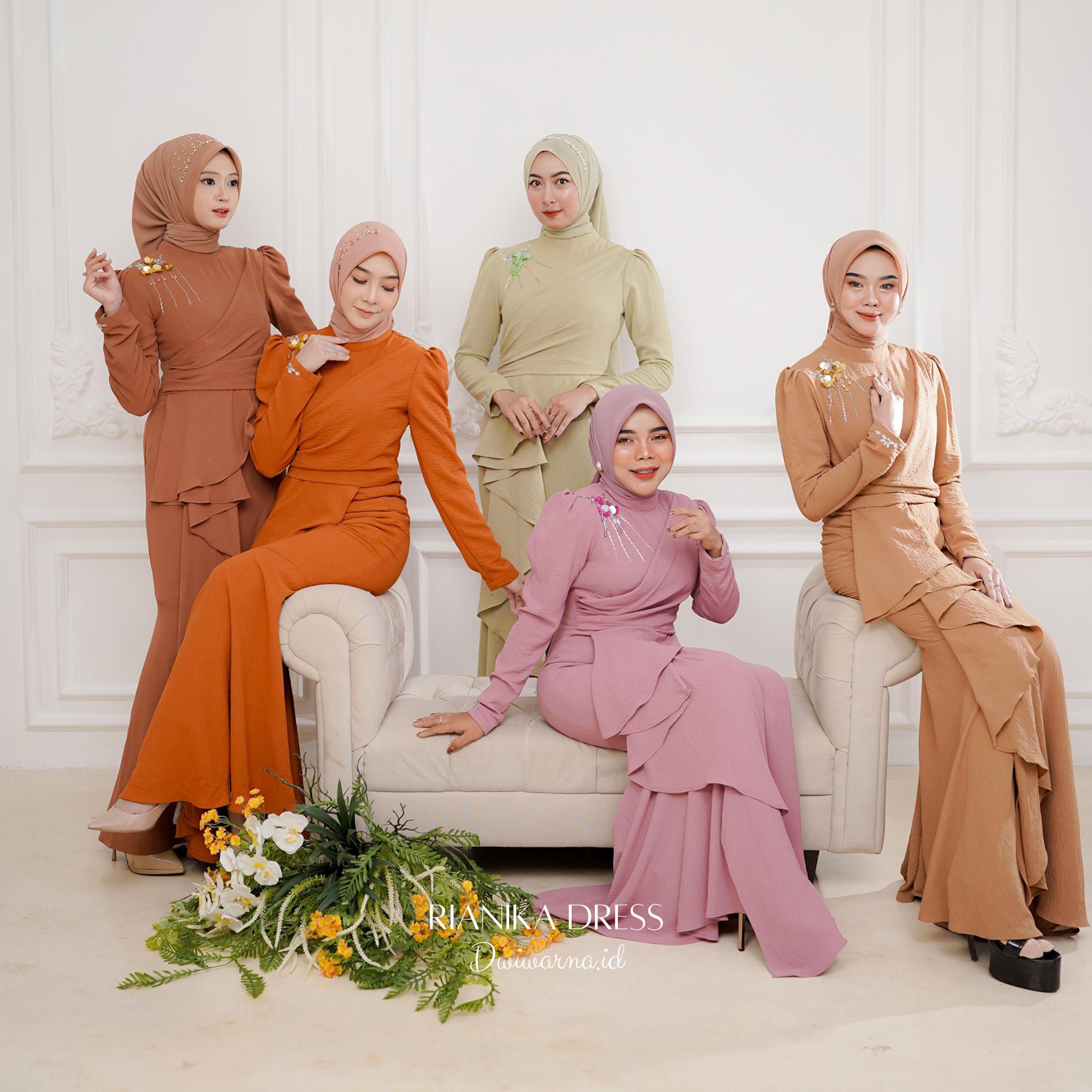 [Part 2] Rianika Dress Kondangan Formal Gaun