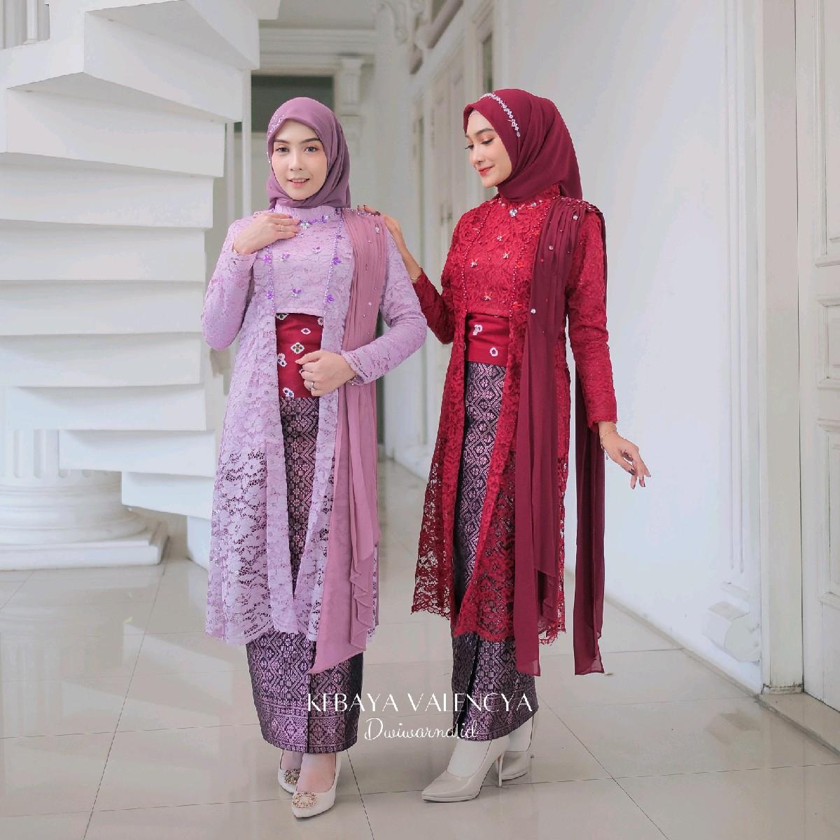 Kebaya Valencia | Atasan Kebaya | Kebaya Wisuda | Lamaran Dress Mewah