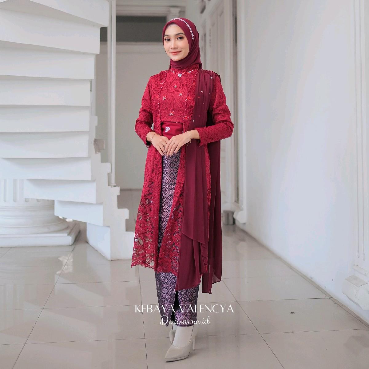 Kebaya Valencia | Atasan Kebaya | Kebaya Wisuda | Lamaran Dress Mewah