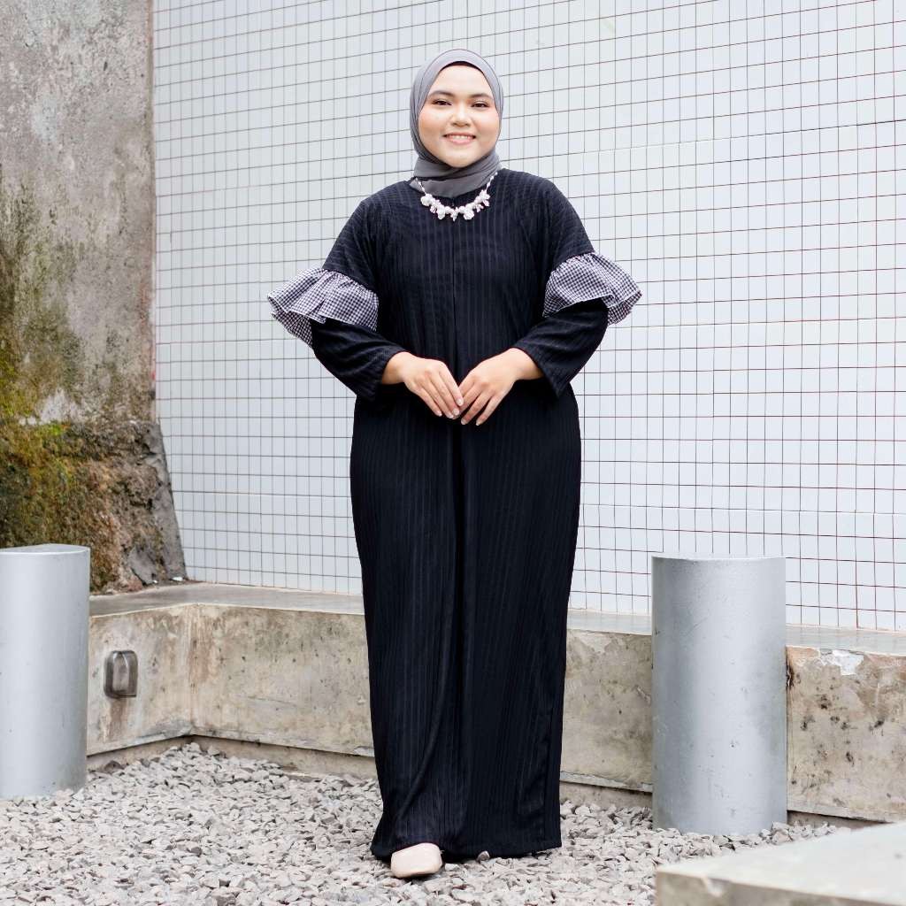 Caris Oversize Knit Dress – Gamis Muslim – Dress Knit Jumbo – Gamis Busui
