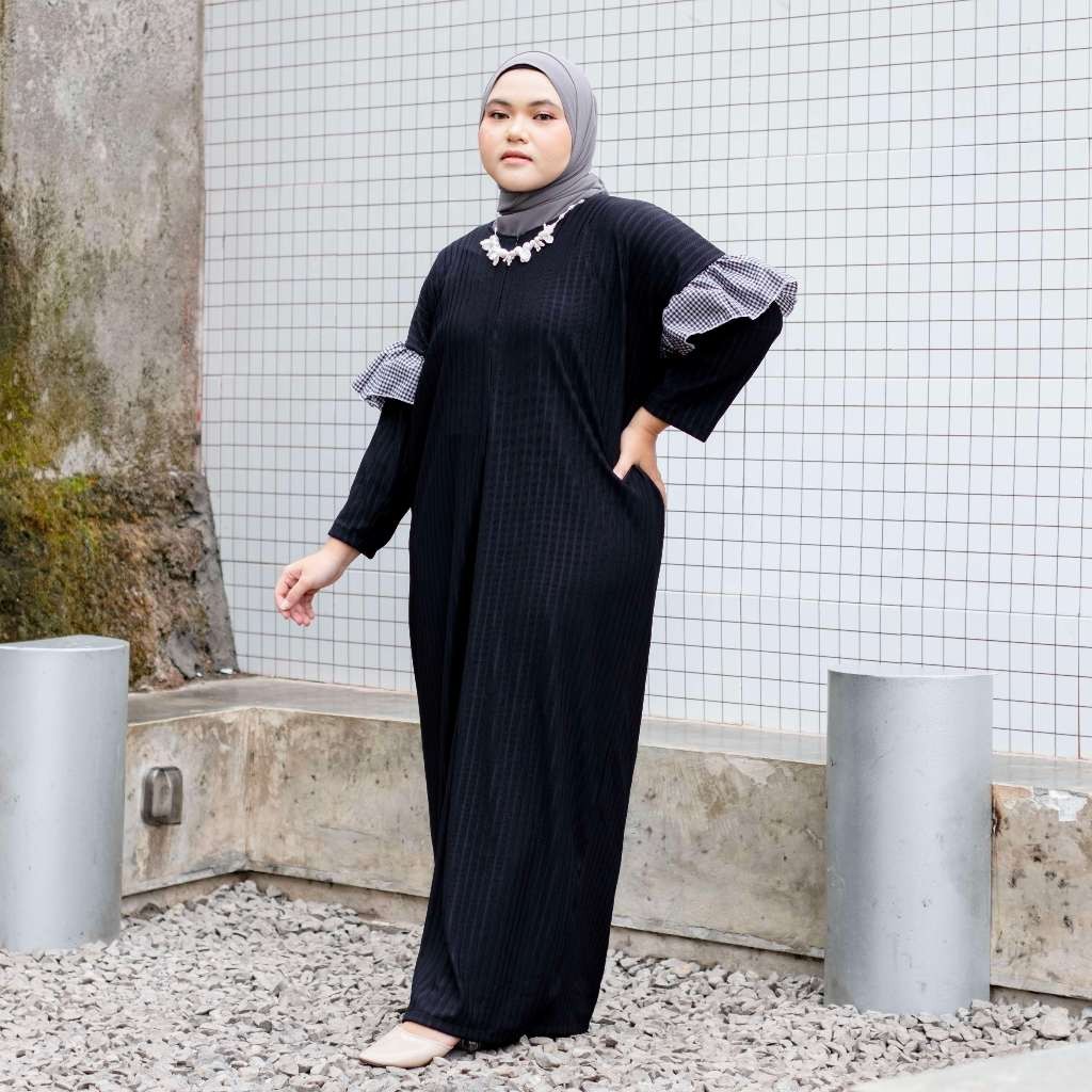 Caris Oversize Knit Dress – Gamis Muslim – Dress Knit Jumbo – Gamis Busui
