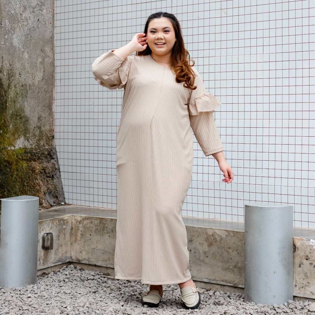 Caris Oversize Knit Dress – Gamis Muslim – Dress Knit Jumbo – Gamis Busui