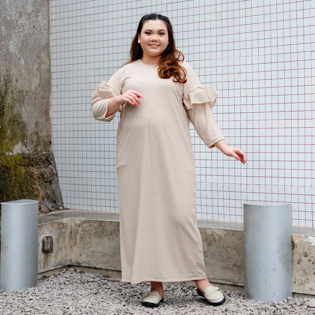 Caris Oversize Knit Dress – Gamis Muslim – Dress Knit Jumbo – Gamis Busui