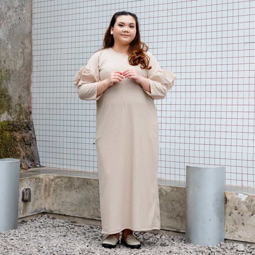 Caris Oversize Knit Dress – Gamis Muslim – Dress Knit Jumbo – Gamis Busui
