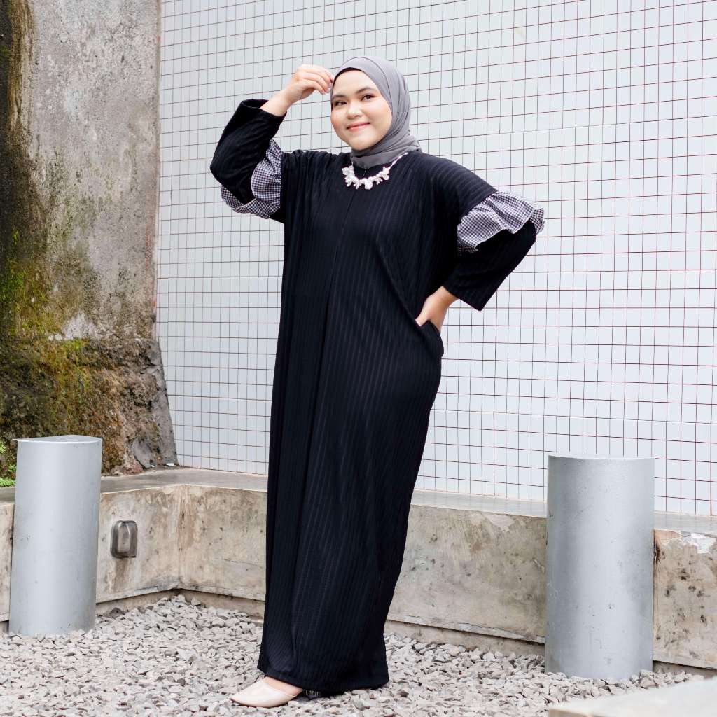 Caris Oversize Knit Dress – Gamis Muslim – Dress Knit Jumbo – Gamis Busui