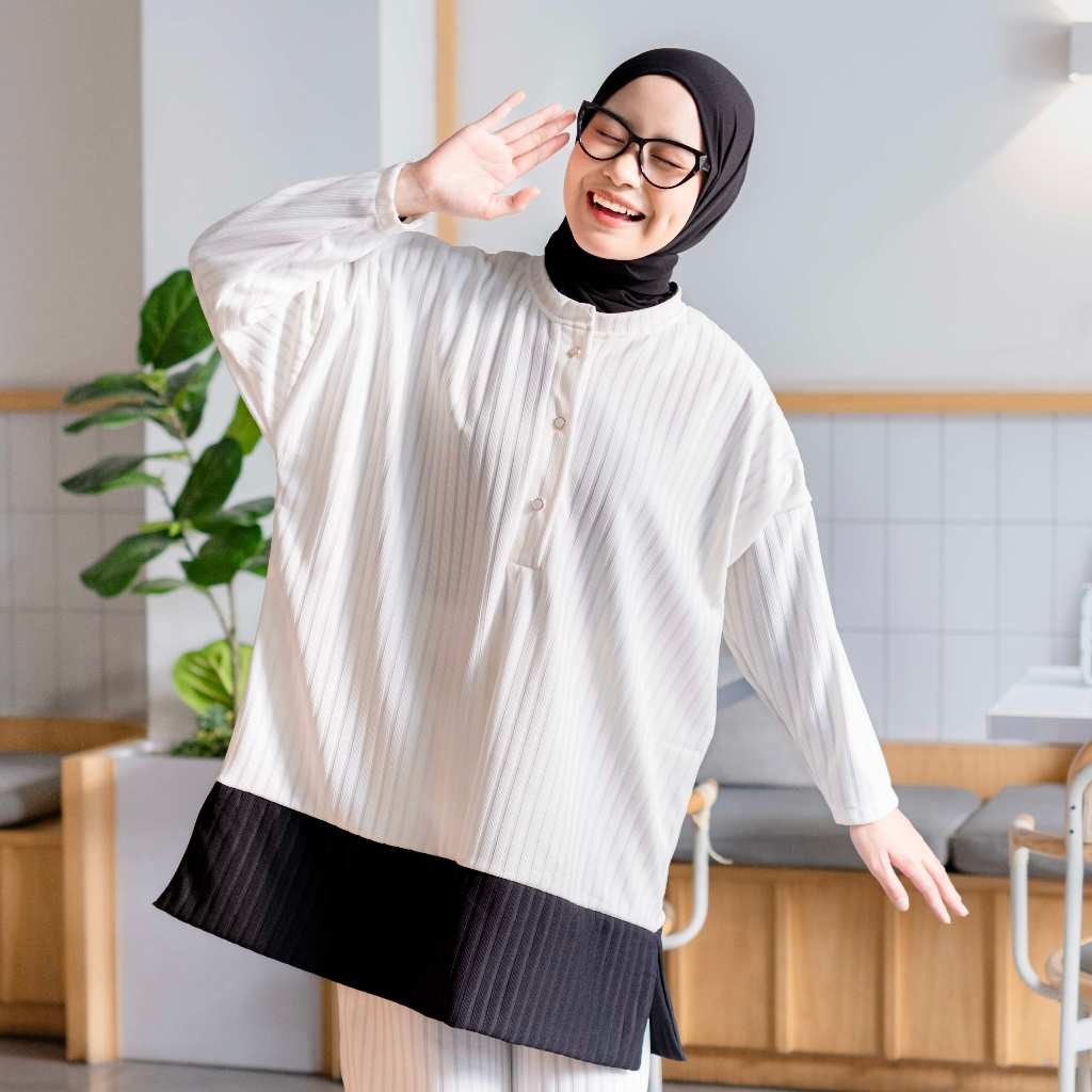 Gyna One Set Knit Oversize - Setelan Bigsize - Setelan Busui - Atasan Dan Celana - Setelan Hornet