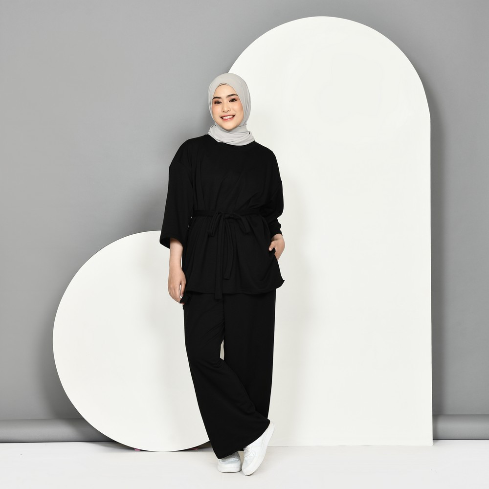 Gilda Priyadi - One Set Oversize Free Tali Belt - Setelan Baju Wanita Jumbo