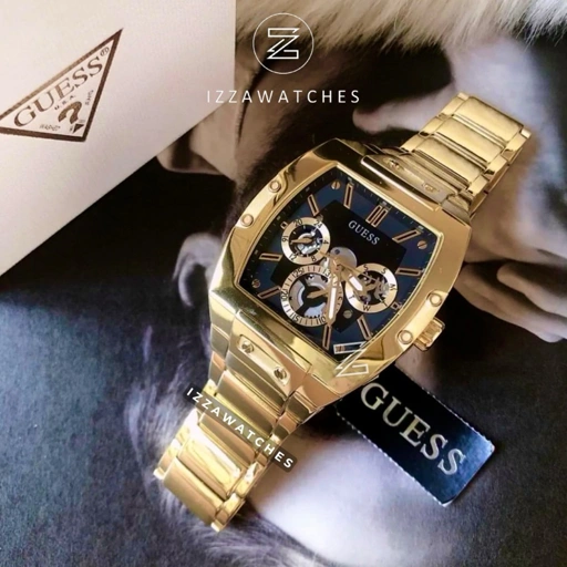 Image of Jam Tangan Pria Guess Phoenix GW0456G1 Full Gold