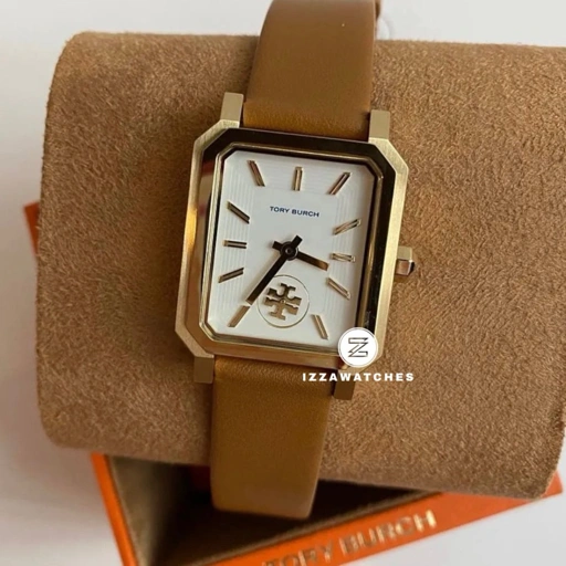 Image of Tory Burch Robinson Leather Strap