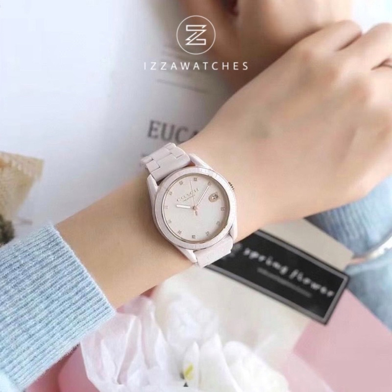 Jam Tangan Wanita Coach Ceramic Strap