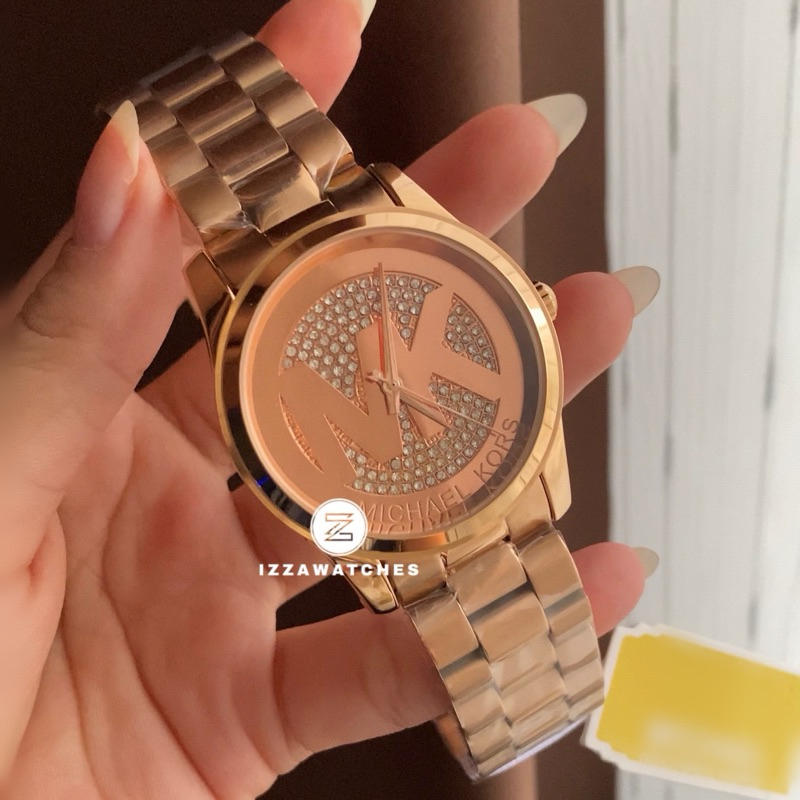 Jam Tangan Wanita MK5853 Rosegold Tone
