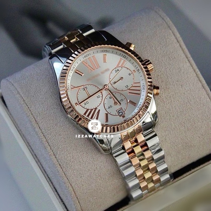 Jam Tangan Wanita MK5735 Chronograph Dual Tone