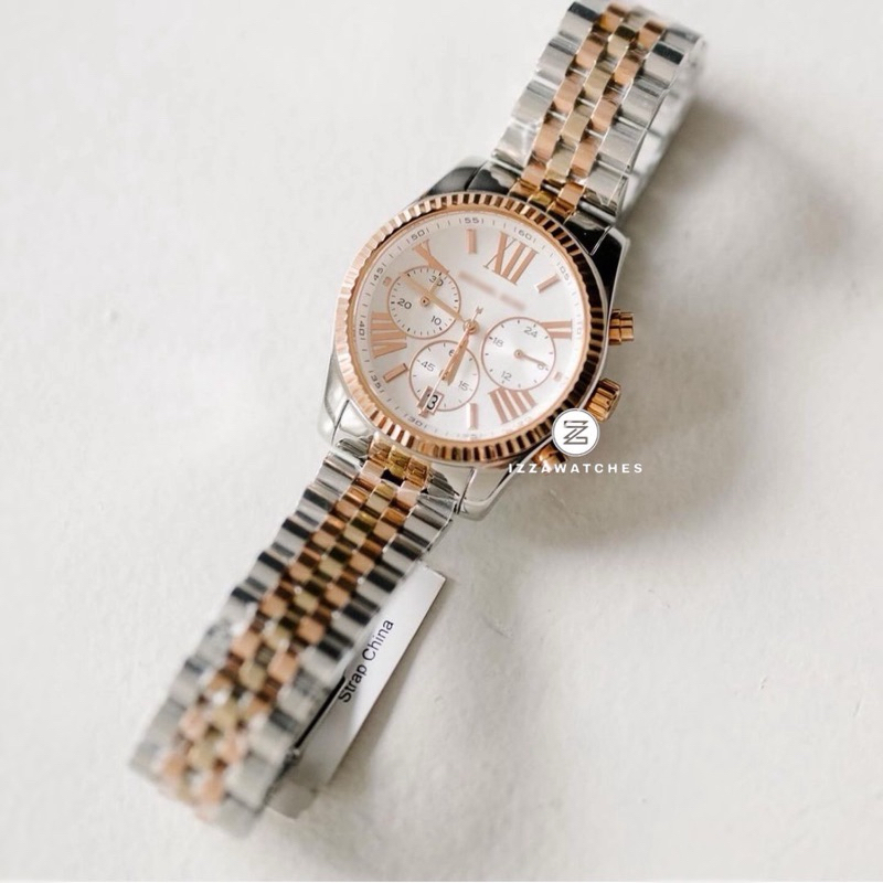 Jam Tangan Wanita MK5735 Chronograph Dual Tone