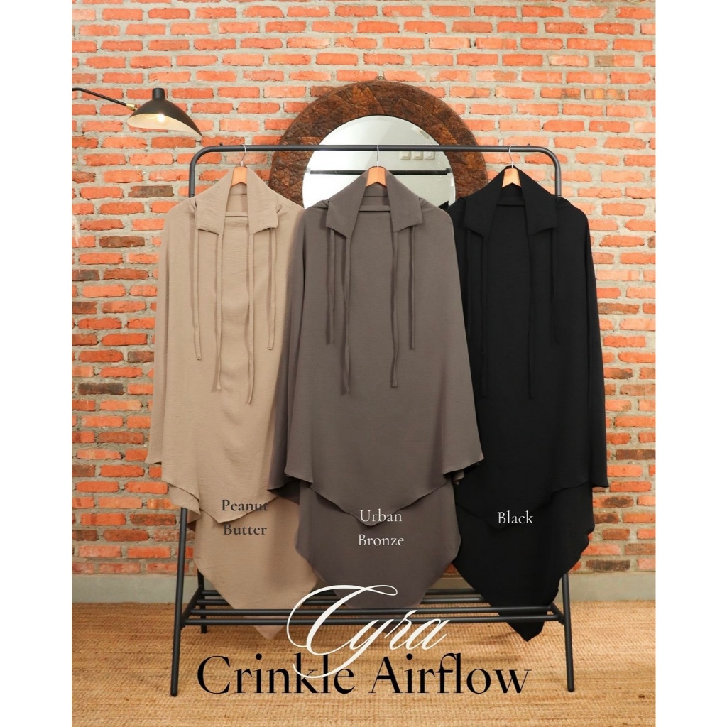 French Khimar Cyra Crinkle Airflow
