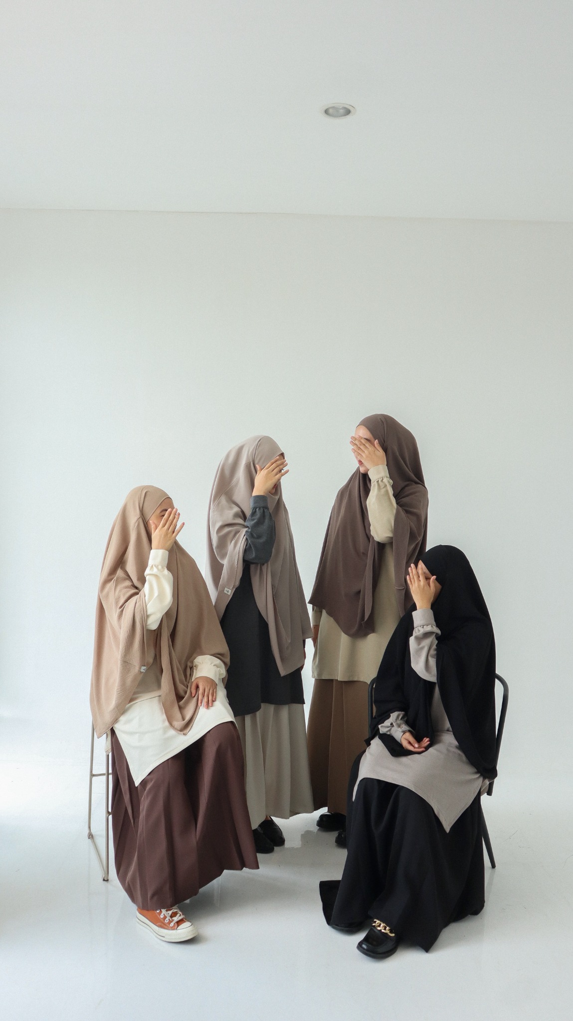  Aaleeyah - Harper Zipped Shirt | Atasan Wanita Tunik Knit Syar'i