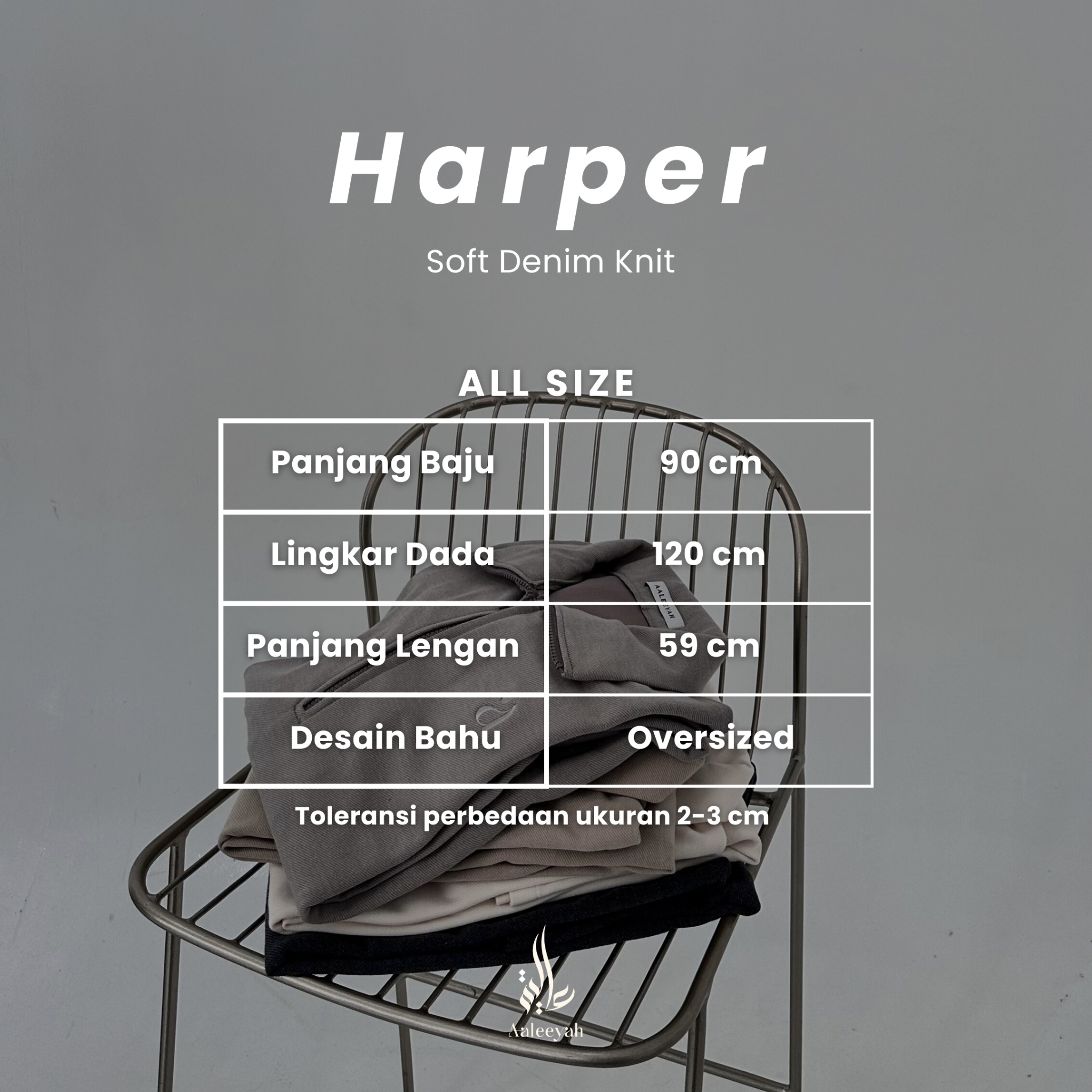  Aaleeyah - Harper Zipped Shirt | Atasan Wanita Tunik Knit Syar'i