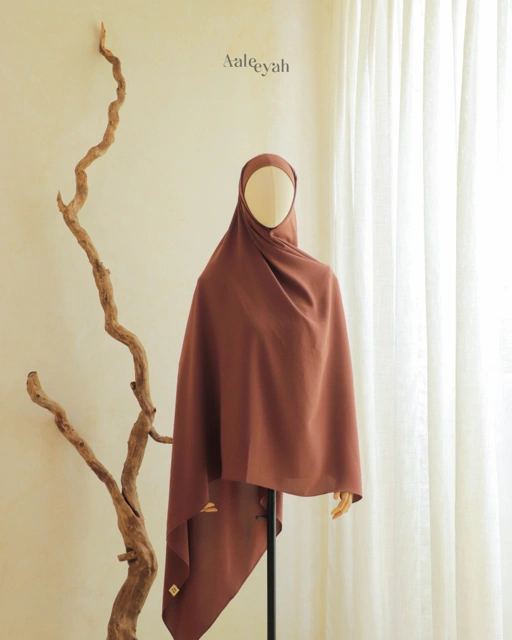 Image of Elaina French Square Hijab Semi Instant Syar'i Anti UV