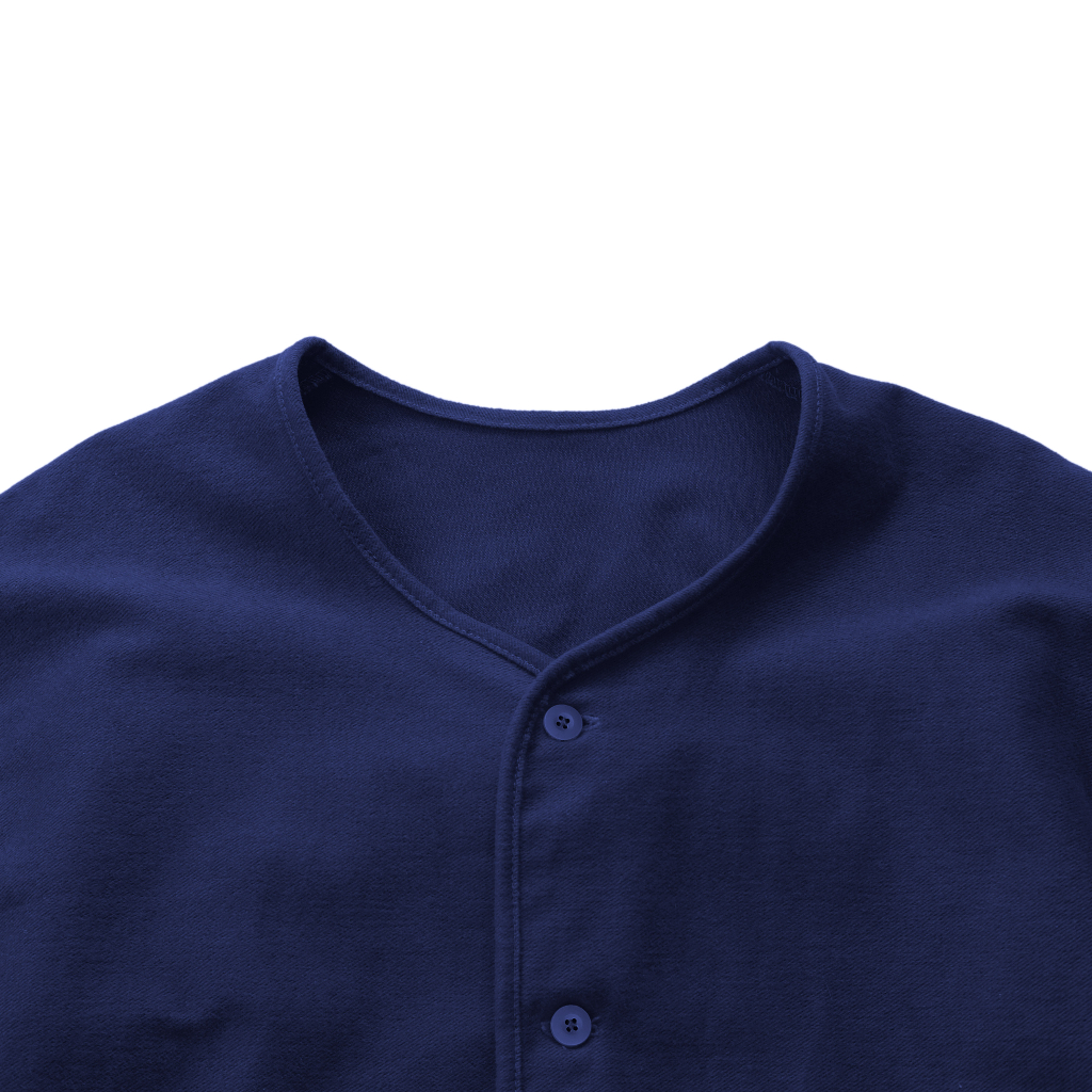 Barklana - Collarless Jacket - Navy