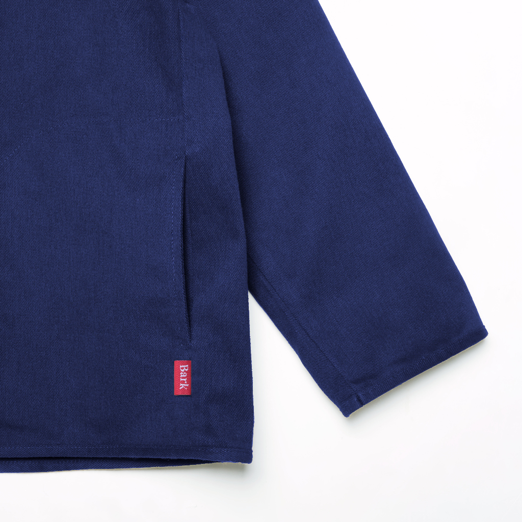 Barklana - Collarless Jacket - Navy