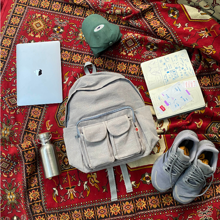 Barklana - School Backpack - Minahasa Dusty Grey