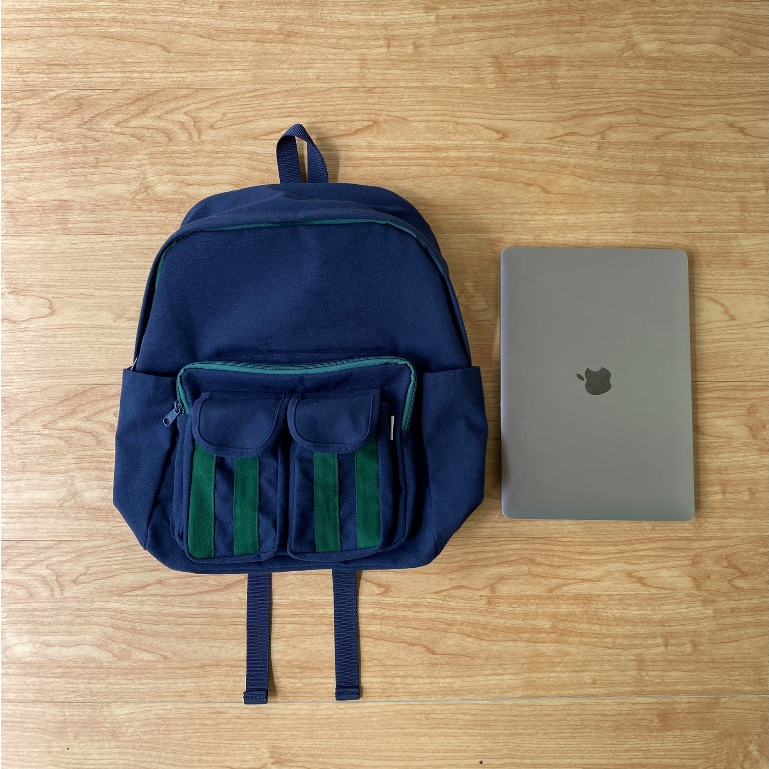Barklana - School Backpack - Minahasa Navy Dark Green