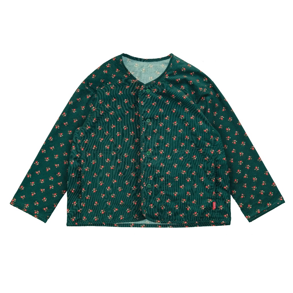 Barklana - Collarless Jacket - Blooming Floral