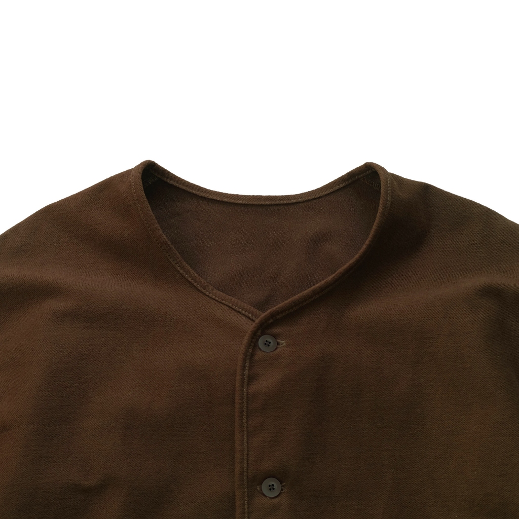 Barklana - Collarless Jacket - Choco
