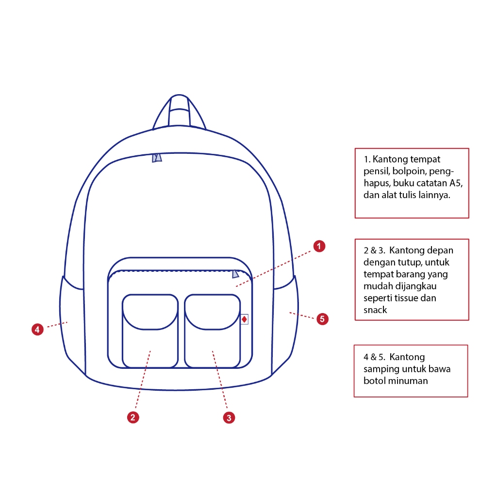 Barklana - School Backpack - Minahasa Choco