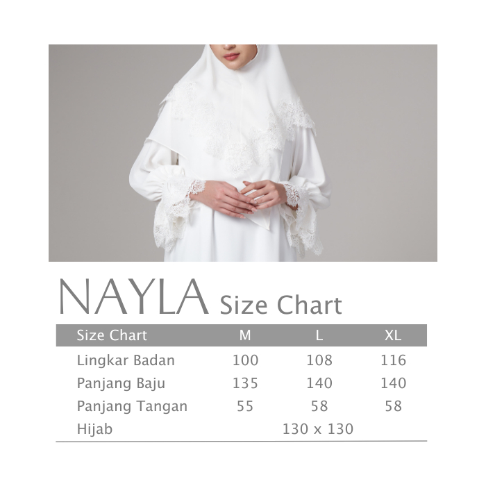Modest Wear AIKILA : NAYLA in White
