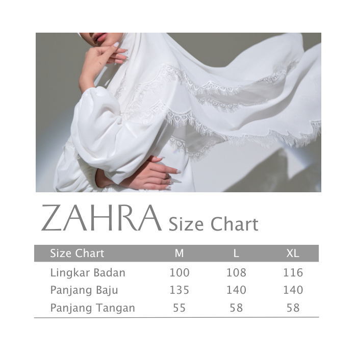 Modest Wear AIKILA : ZAHRA in White