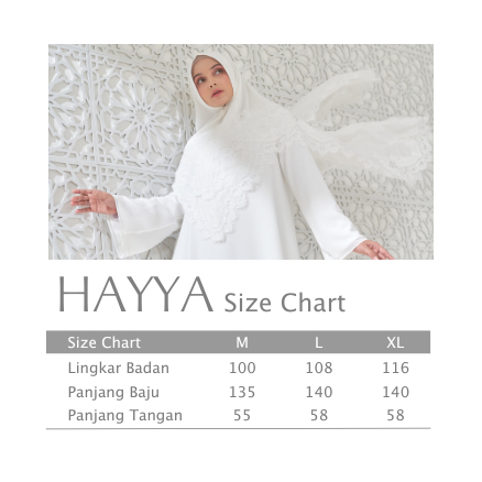 Modest Wear AIKILA : HAYYA in White