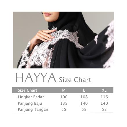 Modest Wear AIKILA : HAYYA in Black w/ Pink Laces