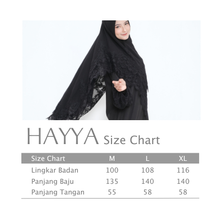 Modest Wear AIKILA : HAYYA in Black