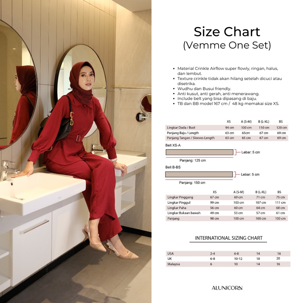 Alunicorn X Fatmasarizar - Vemme set - Oneset Wanita - Busui
