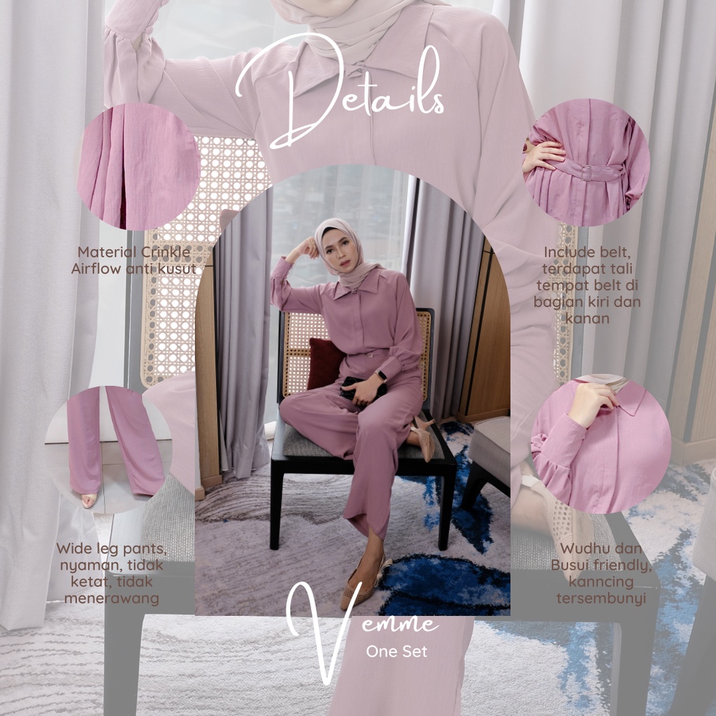 Alunicorn X Fatmasarizar - Vemme set - Oneset Wanita - Busui