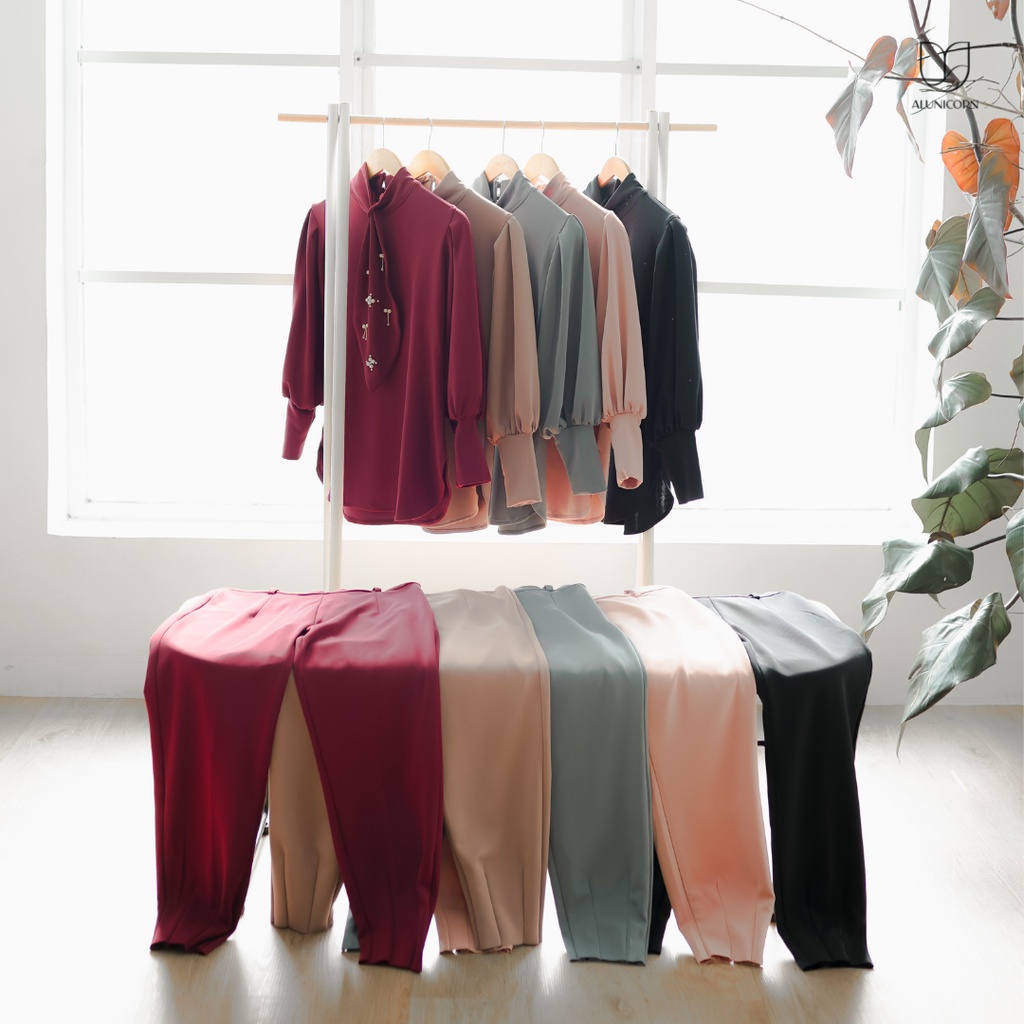Alunicorn - Bia Series - Zola OneSet - Blouse wanita - Pants wanita