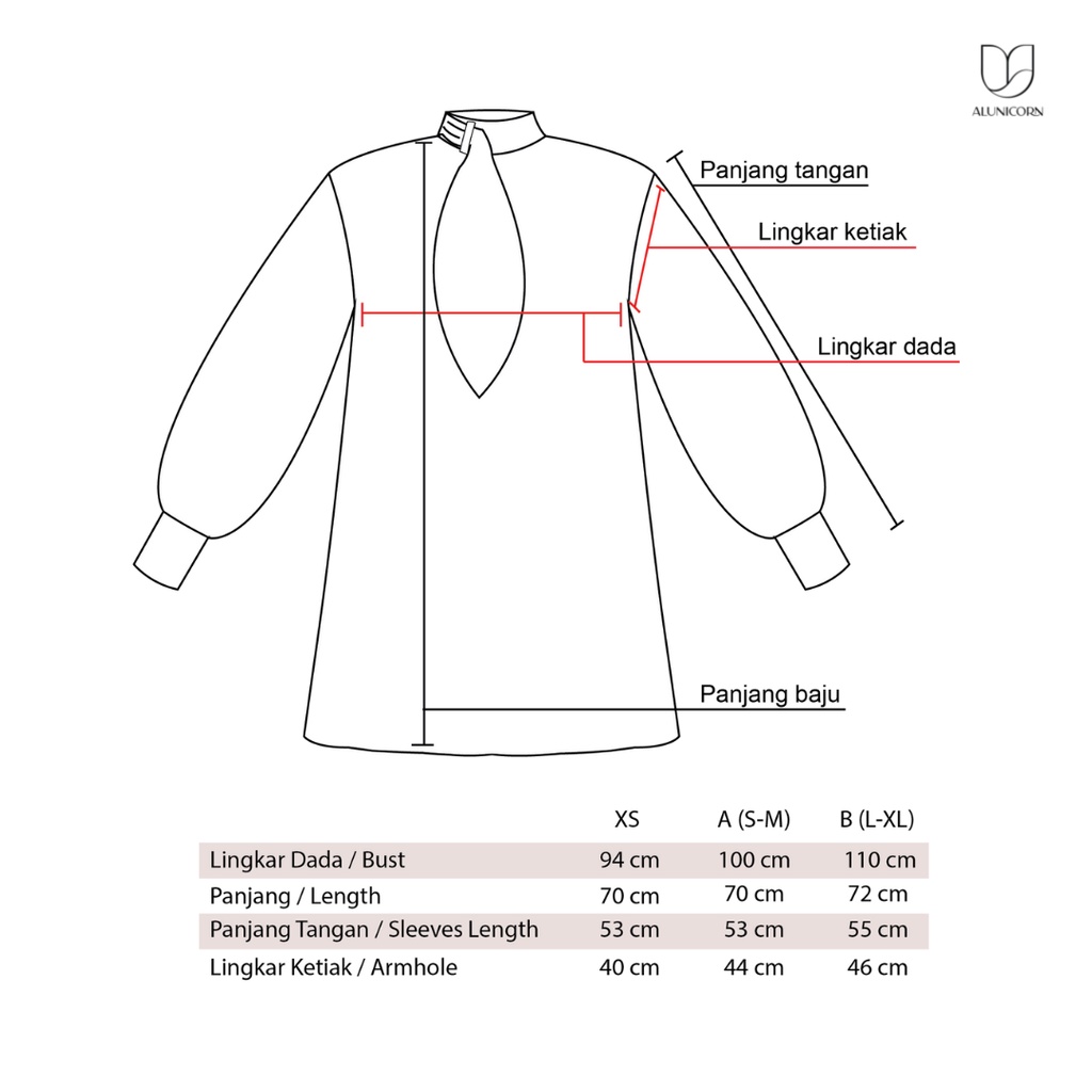 Alunicorn - Bia Series - Zola OneSet - Blouse wanita - Pants wanita