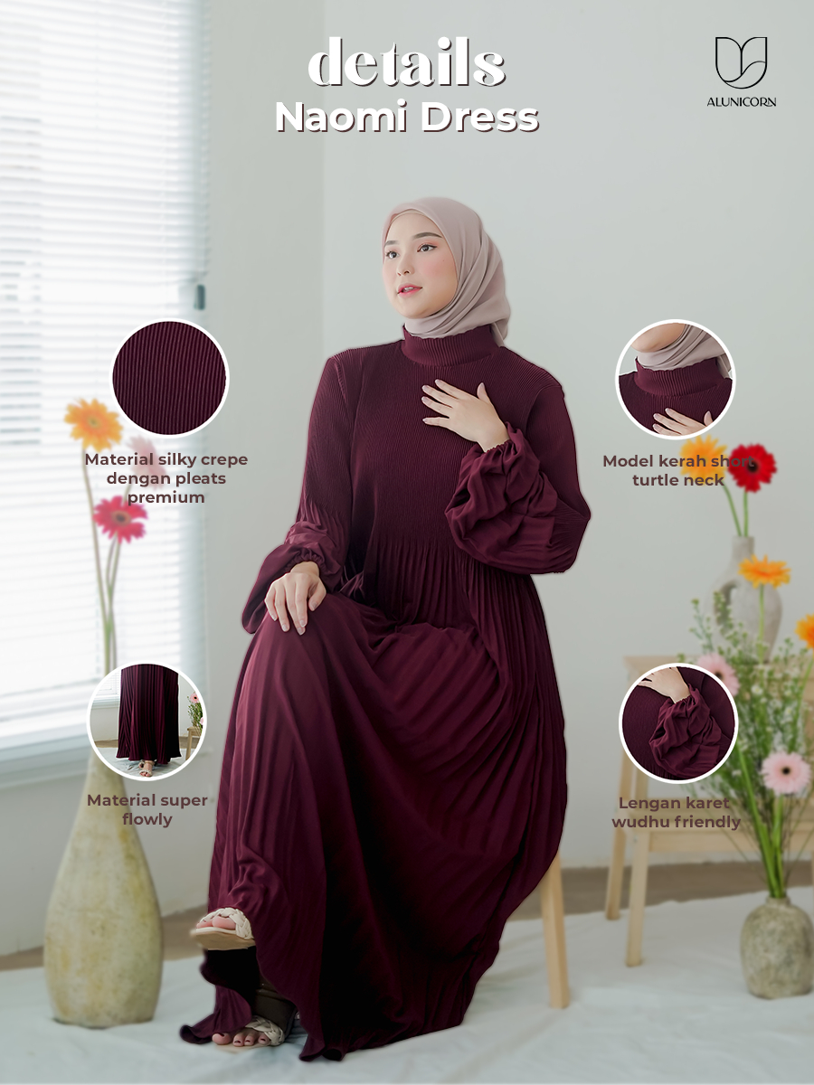 Alunicorn - Naomi Dress - Dress Wanita - Muslim