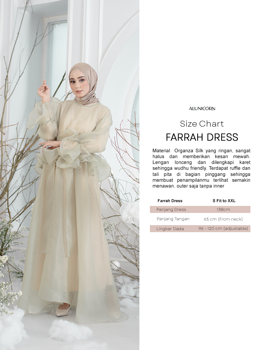 Alunicorn - Farrah Dress - Outer Wanita - Organza silk